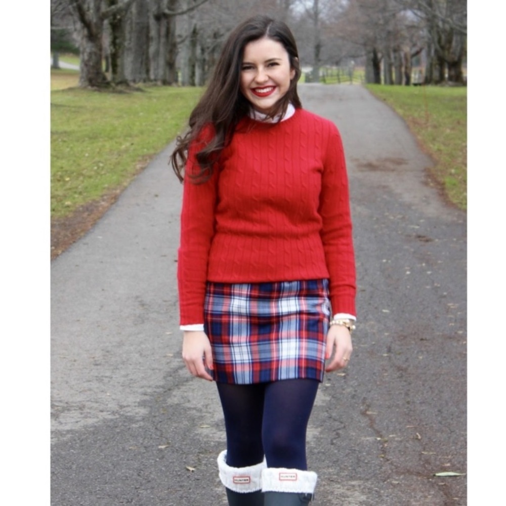 Vineyard Vines Wool Blend Plaid Skirt Size 4